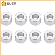 SUER 8Pcs Damper Spacer Washer, Aluminium Alloy Silver Tone Shock Absorber Spacer, Durable d2.6xD5x2 Grommet Spacer Pads for RC Model Car