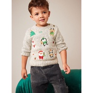 Ready Stock UK NEXT Children's Clothing Winter Style Boy Boy Baby Christmas Reindeer Penguin Cartoon