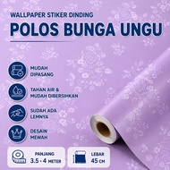 UNGU Wall Paper Purple FloralPOLOS 4m to 5m x 45cm