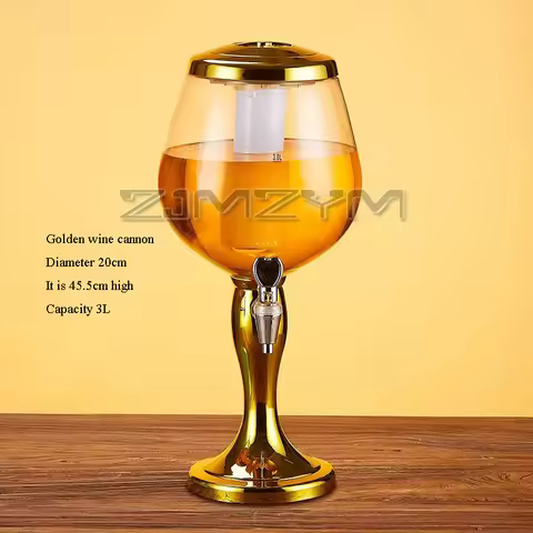 3L Beer Cannon Beer Beverage Dispenser Bar Party Luminescent Beer Cannon Commercial Creative Machine