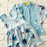 日本代購  disney Elsa 泳衣連外套