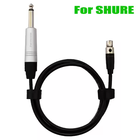 Guitar instrument 4-pin mini xlr cable for Shure transmitter wireless microphone system SLX14 BLX14 