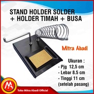 Soldering Iron Stand Holder/Solder Holder + Tin Holder + Soldering Foam