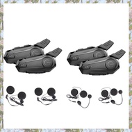 2Pcs Bluetooth Intercom Motorcycle Helmet Bluetooth Headset for 2 Intercomunicador Wireless Headset