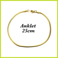 [RJ] Snake Chain Stainless AnkLet 25cm