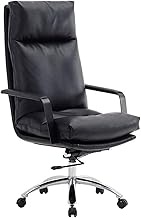 Upholstered Seat Backrest Swivel Chair Leather Computer Chair Waist Support Work Chair Gaming Chair Chair (Color : Black, Size : 111x65x75cm) needed Comfortable anniversary vision