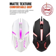 Hdoorlink Usb Backlight Mouse Wired Gaming 3 Buttons Game Mice 1600 Dpi Optical Mouse For Pc I9u7