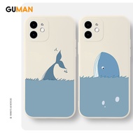 GUMAN Soft Silicone Couple Cute Aesthetic Shockproof Phone Case Cover Casing Compatible for iPhone 1