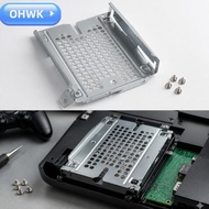 OHWK Hard Drive Mount Bracket, Perforated Structure Ventilated HDD Mounting Tray, Screw Fastened Sil