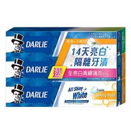 DARLIE 好來 全亮白小蘇打牙膏140g 2條 + 青檸薄荷80g  1組  360g