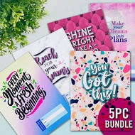 Inspirational A5 Notebook Exercise Jotter Book Diary Creative Book with Lines for School Stationery 