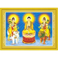 Abc 3D Western Diamond Painting Three Buddhas HA035ABC (CUSTOMER SELF-ATTACHED) size: 101X74CM
