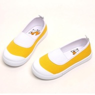 NR wide band color yellow cotton indoor shoes, children's indoor shoes, student indoor shoes