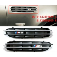 1 Pair/Compatible 2006-2010 BMW 5 Series E60 M5 Fender Air Vent Fender Grille Decorative Board 51137