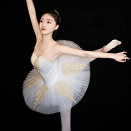 Children Goose Dance Costume Ballet Skirt White Gauze Skirt Pettiskirt Practice Costume Ballet Costu