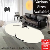 Carpet Japanese-style abject wabi-sabi wind carpet Living room light luxury high-end tea table blank