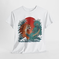 TIGER FIGHTING DRAGON JAPANESE T-SHIRT | DRAGON JAPANESE Shirt