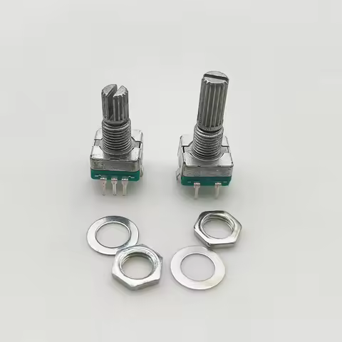 5Pcs 360 Degree EC11 Rotary Encoder 5Pin 20 Position Plum Shaft Digital Signal Potentiometer Handle 
