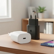 Samsung Galaxy S25/S23U/S22 Plus/S21 Ultra/S20/A55/A72/S8/S7 25W PD USB-C EU Plug Fast Charger  Sams