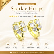 Hypoallergenic Gold-Plated Hoop Earrings for Women & Kids (GK24)