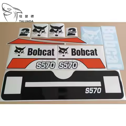 For Bobcat Sticker S570 Decal Kit Sticker Set Skid