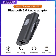 USB Bluetooth 5.0 Audio Adapter Receiver Plugable Memory Card Car AUX Lavalier Bluetooth Audio Receiver