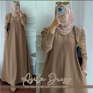ASILA BUSUI RIB KNIT DRESS FIT TO XL / DRESS RIB KNIT DRESS/ PLAIN DRESS FOR MUSLIM WOMEN / DRESS FO