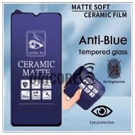 TEMPRED GLASS BLUE MATTE CERAMIC CERAMIC OPPO A3S A5S A15 A16 Op A31 Op A32 Op A33 Op A52 A52020 A53