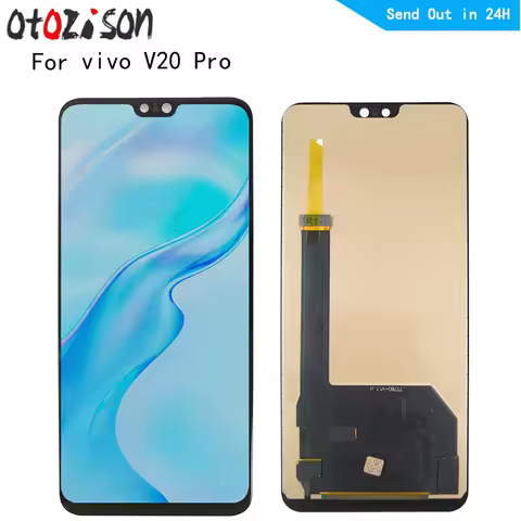 For vivo V20Pro LCD Display AMOLED LCDs For vivo V20 Pro LCD Display Touch Panel Screen Sensor Digit
