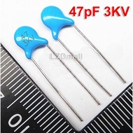 20pcs 10pF 27pF 39pF 47pF 3KV High Voltage Ceramic Capacitor 10J 10K 27J 27K 39J 39K 47J 47K 3000V
