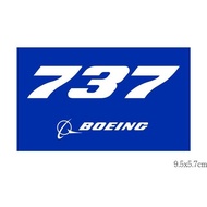 RBF BOEING 737 9.5 X5.7cm STICKER S-B737