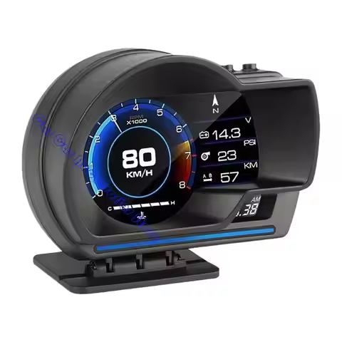 Real Time Car Diagnostics OBD2 HUD Multiple Parameters Speed RPM Display Digital Odometer Head Up Di