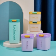 LOCK & LOCK Fun Airtight Jar Fresh-keeping Box Five-Piece Set HTE823S5FU Group Purchase Group Purcha