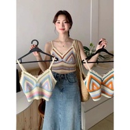 A15 Oct. A01 Pink A10 Orangeꔛ ꕤ ̊Beautiful Knitted Bra Hot Back Smock Wear It Beautifullyꔛ ̊