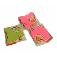 Combo of 3 stacks of Note Paper with random pictures in 5 colors 76x76mm - Creative GS-19 for conven