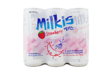 Lotte Milkis Strawberry Carbonated Drink 6x250mL