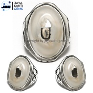 Collection Cincin Natural Batu Akik Sulaiman Combong Motif