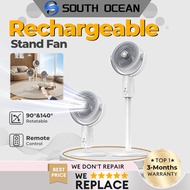 South Ocean Camping rotatable Charging fan Retractable Remote control wireless Kipas berdiri stand F