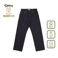 Men's Jeans "Red Cast" Cross-Hatch 18 Oz - raw selvedge denim, relaxed fit, blue - Copper Denim