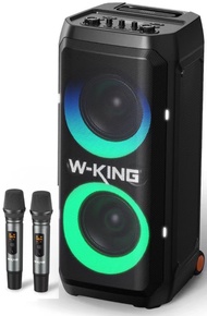ลำโพง W-king T12 Party Speaker +ไมโครโฟนไร้สาย2ตัว