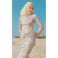 PRELOVED - JeMels.co - ARIA LACE KURUNG - NUDE BROWN - Size S