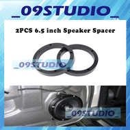 Speaker Spacer Universal 2 PCS 6.5" Speaker Mat Cover Adapter Speaker Spacer Mount Plastic cover Bla