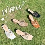 High-Heeled Shoes MARCO Brand Model A1093 Decorated With Additional Accessories Premium