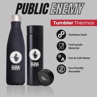 TERMOS PUBLIC ENEMY - TUMBLER THERMOS CUSTOM DESIGN LOGO PUBLIC ENEMY