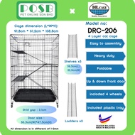DR. CAGE DRC-206 2 Door Pet Cages / Cat Cages / Sangkar kucing 3 layer