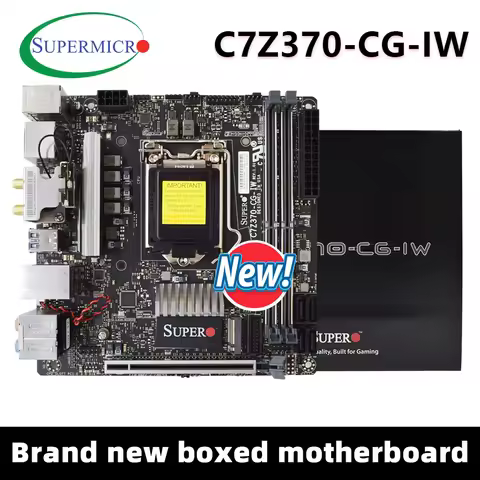 SUPERMICRO C7Z370-CG-IW Motherboard Support i7-8700K i5-8600K i3-8300 CPU 2×DDR4 32GB M.2 NVME Intel