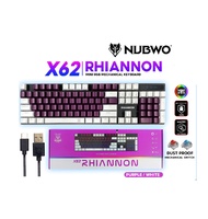 คีย์บอร์ดเกมมิ่ง (มาโคร) NUBWO X62 Rhiannon MECHANICAL MINI RGB GAMING KEYBORD BLUE SWITCH