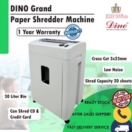 DINO Grand Paper Shredder Machine | 碎纸机 | Cross Cut Document Shredder | Heavy Duty Paper Shredder | Mesin Perincih