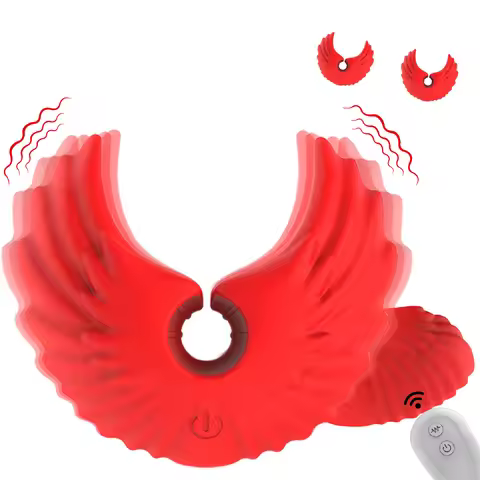 Wearable Nipple Clamps Vibrator BDSM Breast Clip Massaging Vibrator With Remote Control Women Couple