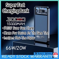 SG[In Stock]  Super Fast Charging Power Bank PD20W 15000mAh/30000mAh Portable Powerbank Large Capacity For All